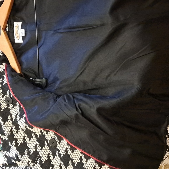 Talbots heavy blazer houndstooth black and cream size 14 not wool blend - Picture 5 of 7